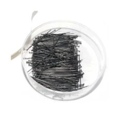 Caja Alfileres Para Costura Negros 30mm. 25 Gramos