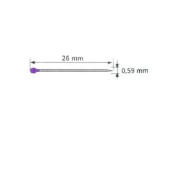 Caja De Alfileres Con Cabeza De Pera 26mm. 200 Unidades -Merceria Botton caja de alfileres con cabeza de pera 26mm 200 unidades 1