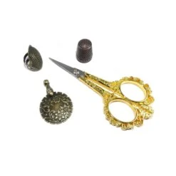 Caja Vintage De Madera Con Tijeras Bordar Y Accesorios 5 Caja Vintage De Madera Con Tijeras Bordar Y Accesorios -Merceria Botton caja vintage madera tijeras bordar accesorios 1