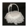 Canasto Para Ceremonia Marfil 17x17x23cm -Merceria Botton canasto ceremonia marfil 17x17x23cm