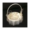 Cesta Para Ceremonia Arras Organza Y Plumas 16x16x18cm 1 Cesta Para Ceremonia Arras Organza Y Plumas 16x16x18cm -Merceria Botton cesta ceremonia arras organza plumas 16x16x18cm