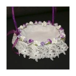 Cesta Para Ceremonia Flores Púrpura 15x15x18cm 5 Cesta Para Ceremonia Flores Púrpura 15x15x18cm -Merceria Botton cesta ceremonia flores purpura 15x15x18cm 1