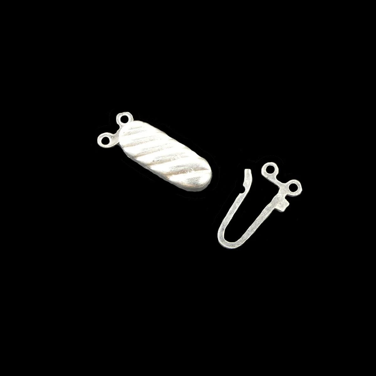 Cierre Para Collar Con Dos Anillas 2cm. Oro Y Plata 4 Cierre Para Collar Con Dos Anillas 2cm. Oro Y Plata - Imagen 2