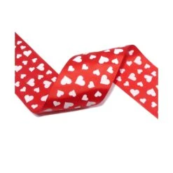 Cinta De Corazones 5cm. Varios Colores