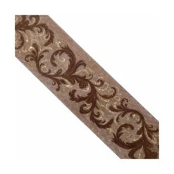 Cinta De Lino Con Terciopelo Floral 66mm