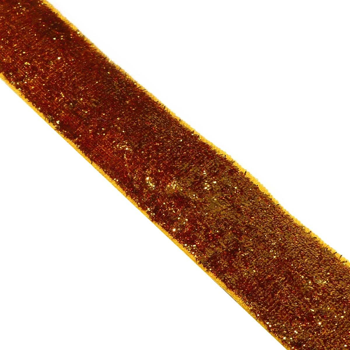 Cinta De Terciopelo Lamé Dorada 2,5cm 4 Cinta De Terciopelo Lamé Dorada 2,5cm - Imagen 2