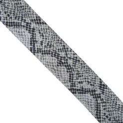 Cinta Elástica Con Estampado Serpiente Gris 4cm