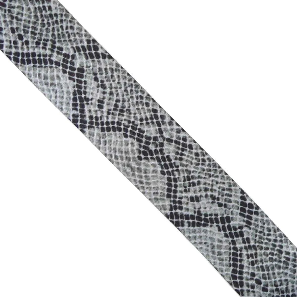 Cinta Elástica Con Estampado Serpiente Gris 4cm 3 Cinta Elástica Con Estampado Serpiente Gris 4cm