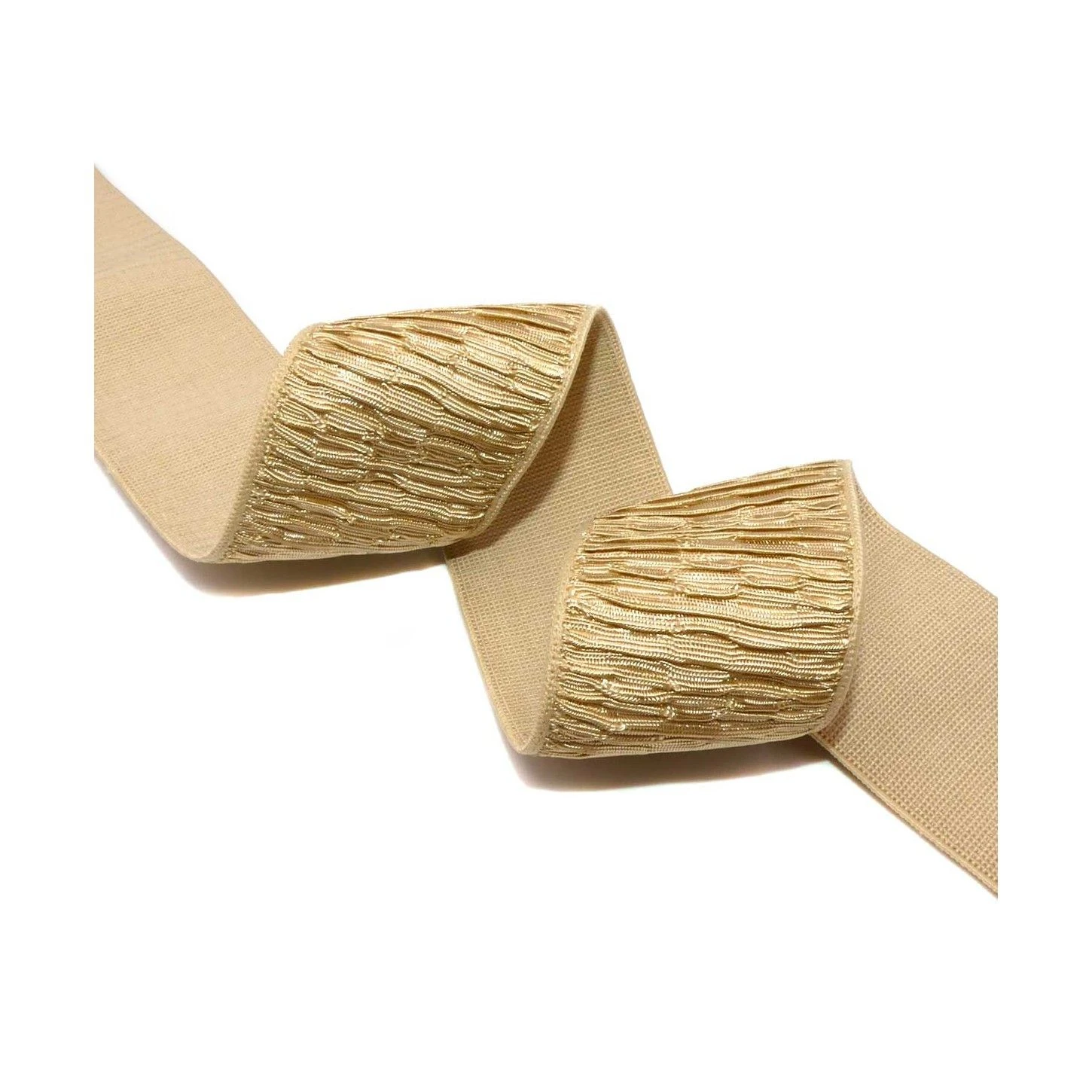 Cinta Elástica Con Fruncido Decorativo 4cm. Varios Colores 3 Cinta Elástica Con Fruncido Decorativo 4cm. Varios Colores