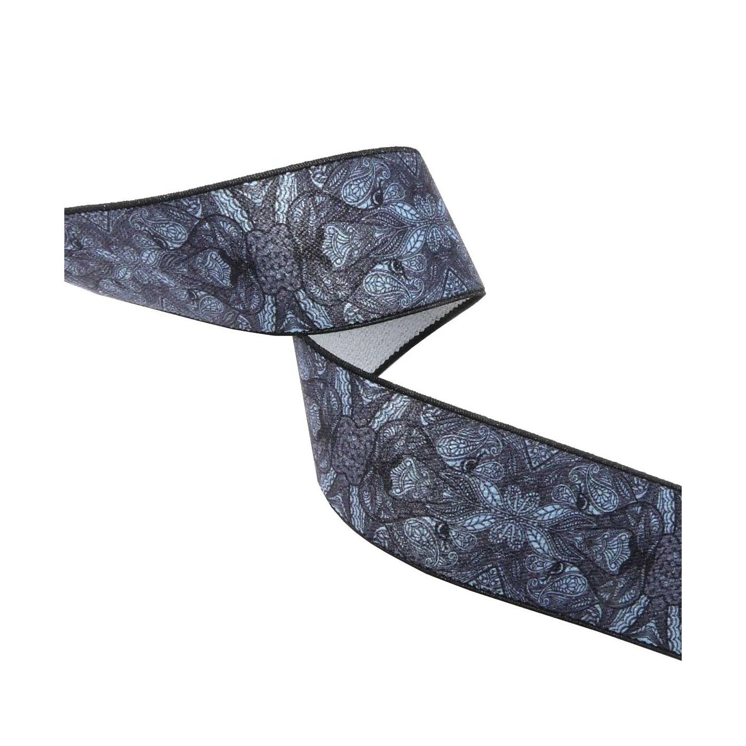 Cinta Elástica Con Estampado Jaguar Azul 35mm 4 Cinta Elástica Con Estampado Jaguar Azul 35mm - Imagen 2