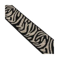 Cinta Elástica Estampado Tigre Lamé 4cm -Merceria Botton cinta elastica estampado tigre lame 4cm 2