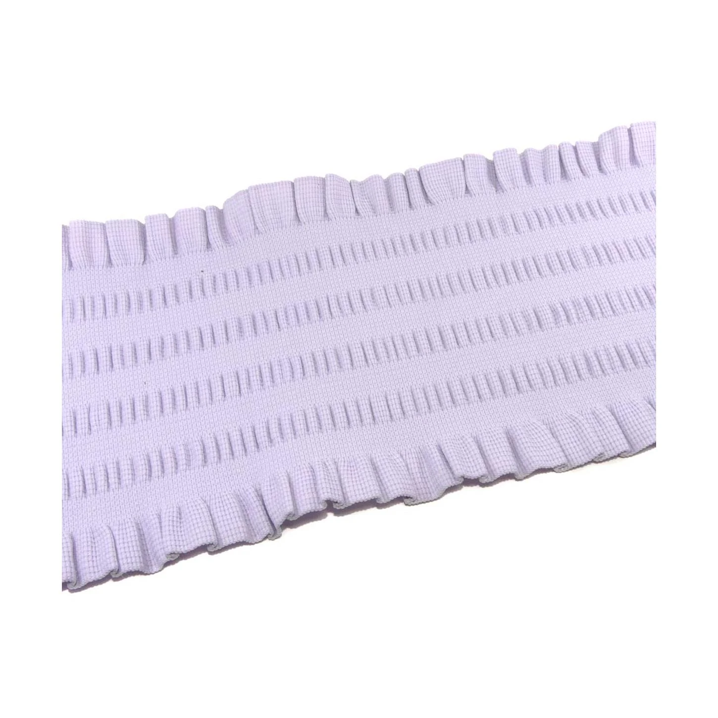 Cinta Elástica Fruncida Con Volante 11cm. Lila 4 Cinta Elástica Fruncida Con Volante 11cm. Lila - Imagen 2
