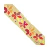 Cinta De Faya Con Flores Hippy 4,8cm. Mostaza -Merceria Botton cinta faya con flores hippy 48mm2
