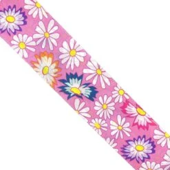 Cinta De Faya Con Margaritas 4,8cm. Varios Colores