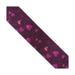 Cinta Tafetán Corazones 5cm. Varios Colores