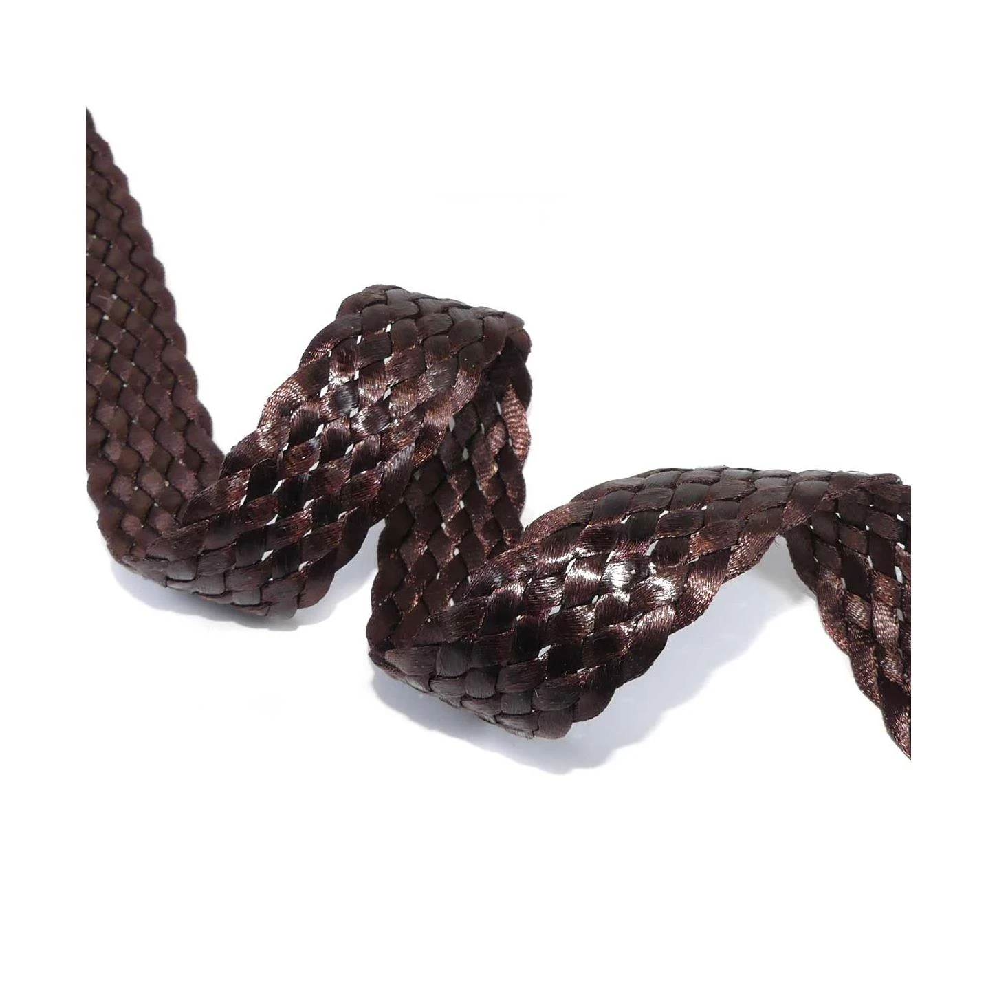 Cinta Trenzada De Imicuero 25mm. Marrón 3 Cinta Trenzada De Imicuero 25mm. Marrón