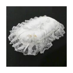 Cojín Para Arras Ovalado Blanco 25x15x3cm