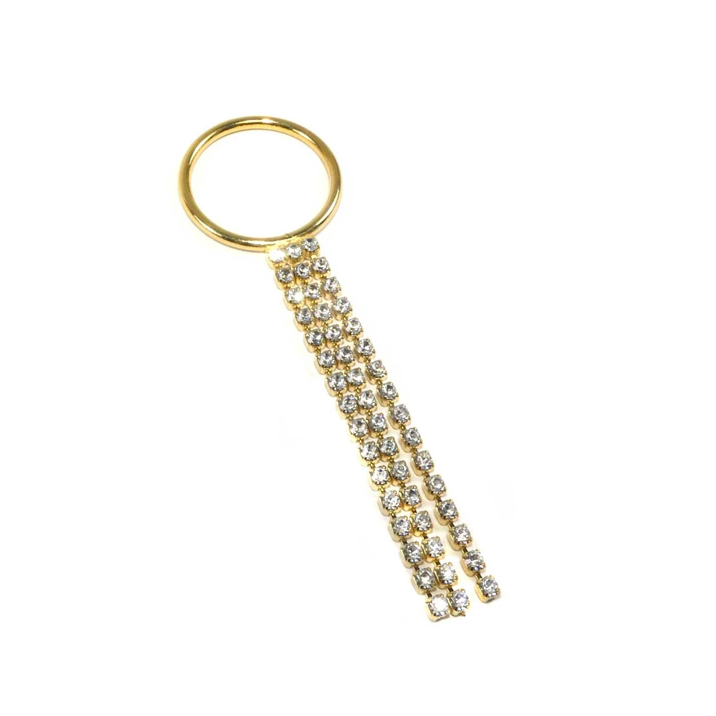 Colgante Fantasía Anilla Y Fleco Strass 8cm. Varios Colores 3 Colgante Fantasía Anilla Y Fleco Strass 8cm. Varios Colores