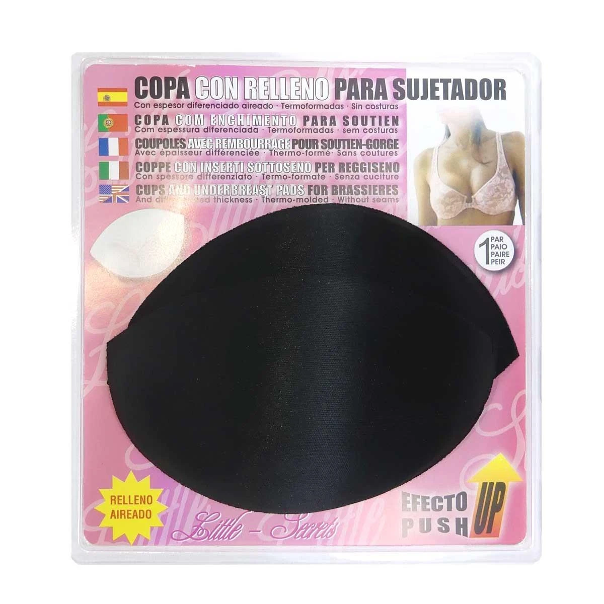 Copa Relleno Para Sujetador Negro. Varias Tallas 3 Copa Relleno Para Sujetador Negro. Varias Tallas