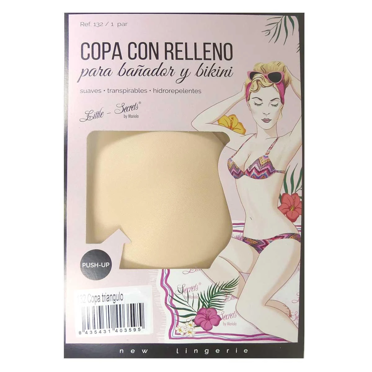 Copa Relleno Triángulo Para Bikini. Varias Tallas 3 Copa Relleno Triángulo Para Bikini. Varias Tallas
