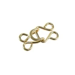 Corchetes Dorados Para Cierre 6 Unidades. 2x1cm