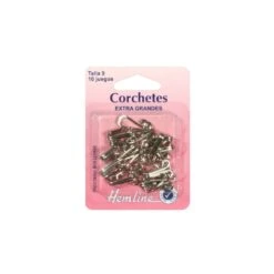 Corchetes Plateados Grandes. 10 Unidades