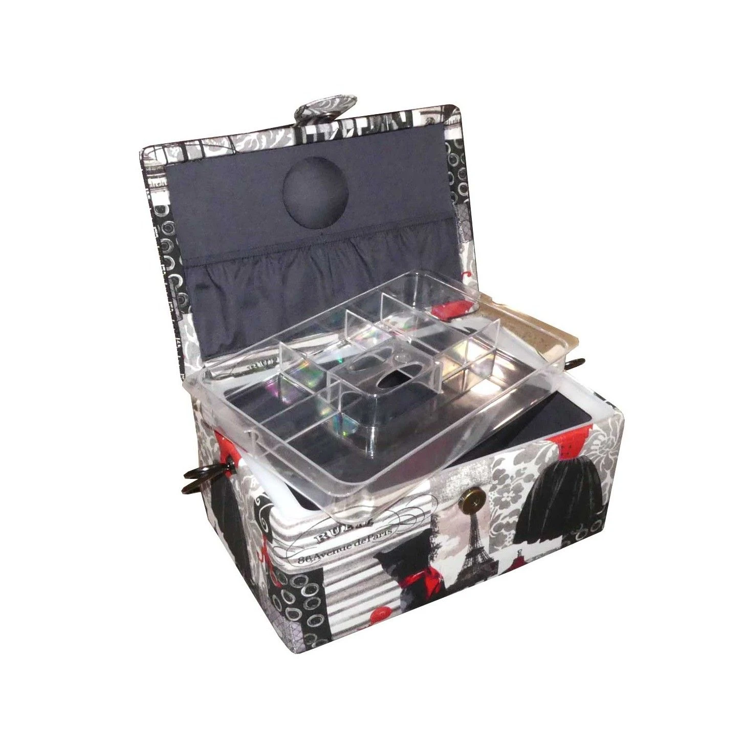 Costurero Con Asa Forja Moda París. 25x16x12cm 4 Costurero Con Asa Forja Moda París. 25x16x12cm - Imagen 2