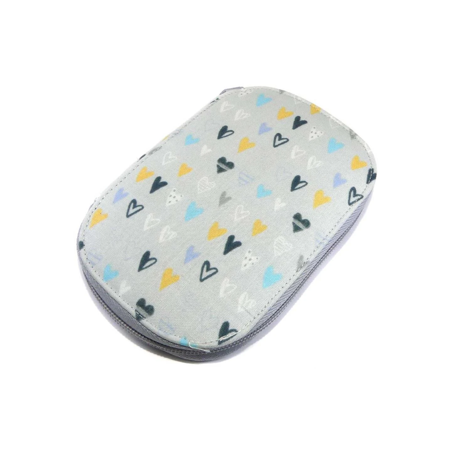 Costurero De Viaje Con Corazones Gris 3 Costurero De Viaje Con Corazones Gris