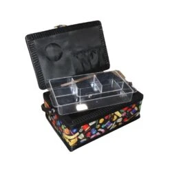 Costurero Estampado Artículos Costura. 24x15x10cm -Merceria Botton costurero estampado articulos costura 24x15x10cm 1