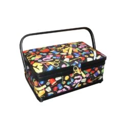 Costurero Estampado Artículos Costura. 24x15x10cm