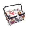 Costurero Estampado Corazones Colores. 24x18x14cm 1 Costurero Estampado Corazones Colores. 24x18x14cm -Merceria Botton costurero estampado corazones colores 24x18x14cm