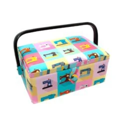 Costurero Estampado Maquinas Coser Warhol. 23x15,5x10,5cm