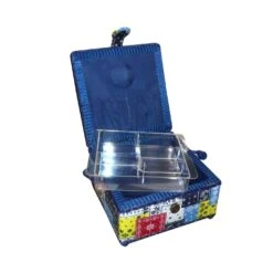 Costurero Estampado Retales Patchwork. 19x19x11cm -Merceria Botton costurero estampado retales patchwork 19x19x11cm 1