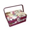 Costurero Mimbre Estampado Mariposas Y Postales. 26x19x12cm 2 Costurero Mimbre Estampado Mariposas Y Postales. 26x19x12cm -Merceria Botton costurero mimbre estampado mariposas y postales 26x19x12cm