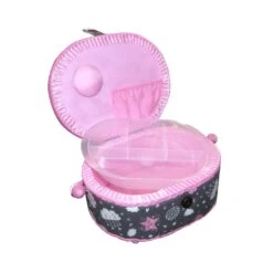 Costurero Ovalado Lunas Y Nubes Rosa. 23x17x11cm 5 Costurero Ovalado Lunas Y Nubes Rosa. 23x17x11cm -Merceria Botton costurero ovalado lunas y nubes rosa 23x17x11cm 1