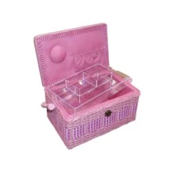 Costurero Plantas Rosa Mimbre Y Tejido. 23,5x15,5x13cm 5 Costurero Plantas Rosa Mimbre Y Tejido. 23,5x15,5x13cm -Merceria Botton costurero platas azul mimbre y tejido 235x155x130mm2 1