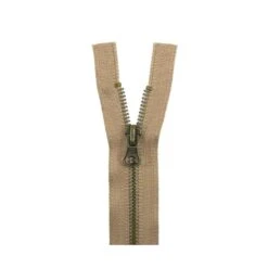 Cremallera Doble Cursor Metálica Nº5 75cm Dorado Viejo