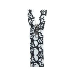 Cremallera Estampado Calaveras 18cm
