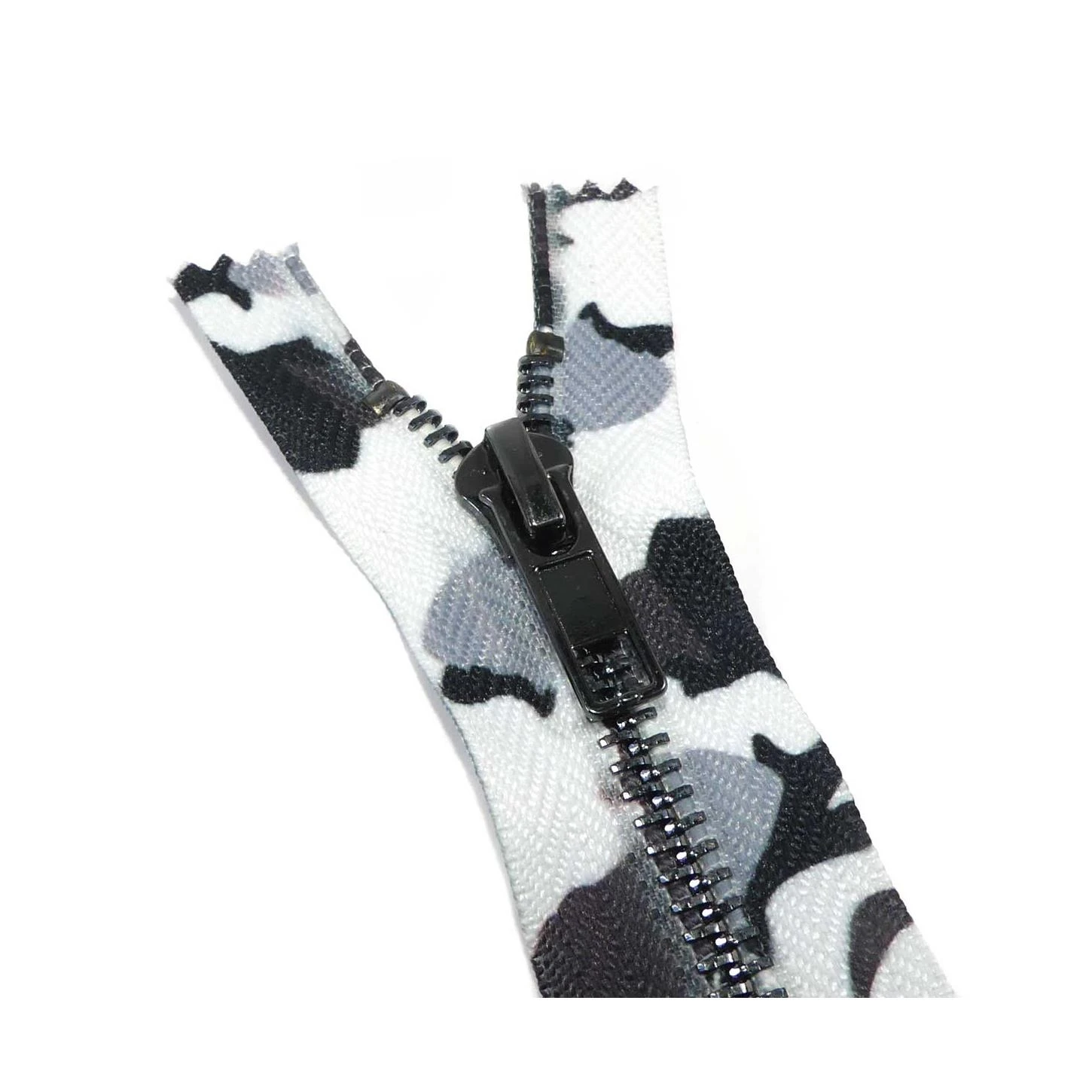 Cremallera Estampado Camuflaje Gris 18cm 4 Cremallera Estampado Camuflaje Gris 18cm - Imagen 2