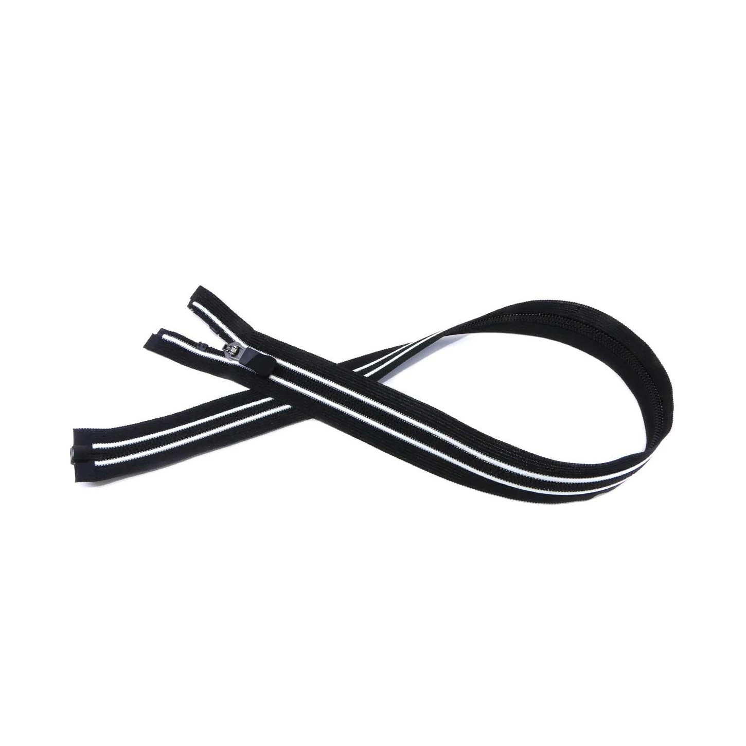 Cremallera Invisible Malla Punto Con Rayas Abierta 3 Cremallera Invisible Malla Punto Con Rayas Abierta