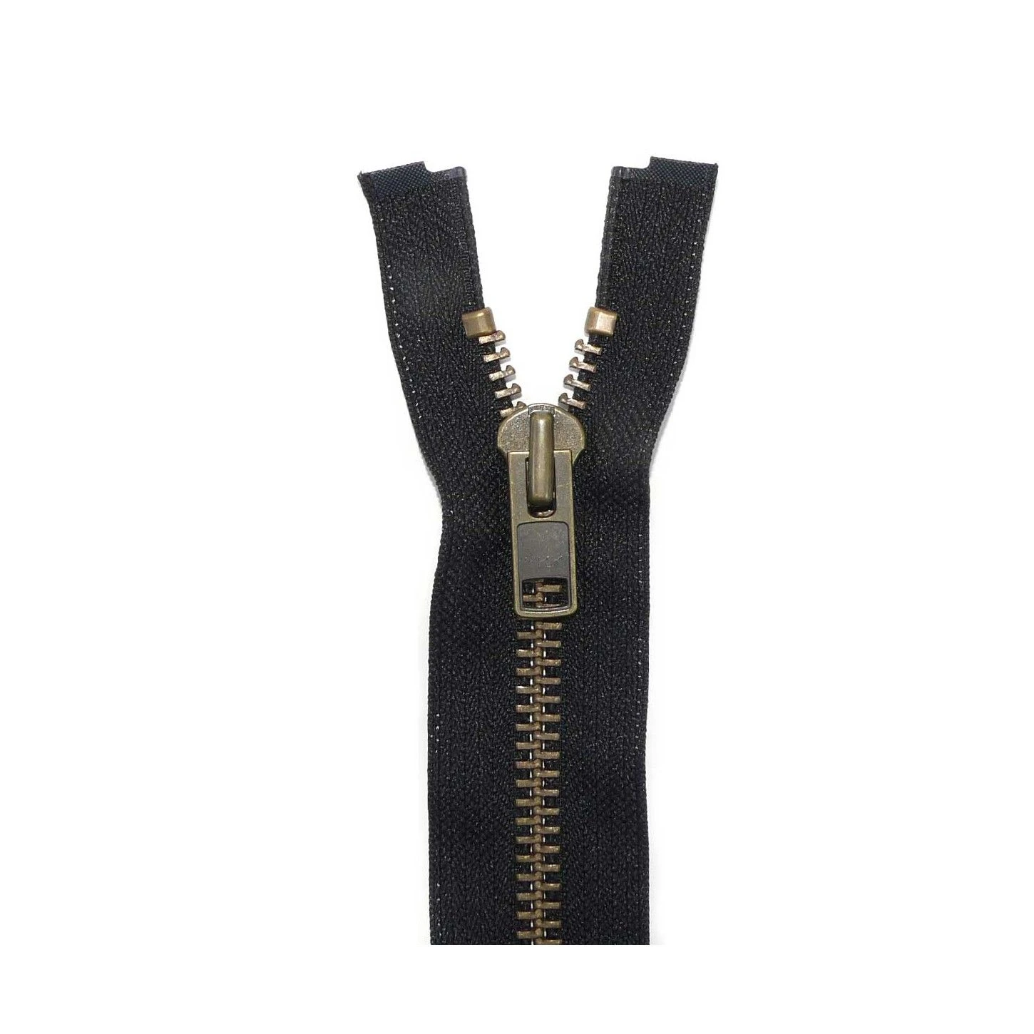 Cremallera Metal Nº10 70cm Con Separador. Oro Viejo 4 Cremallera Metal Nº10 70cm Con Separador. Oro Viejo - Imagen 2