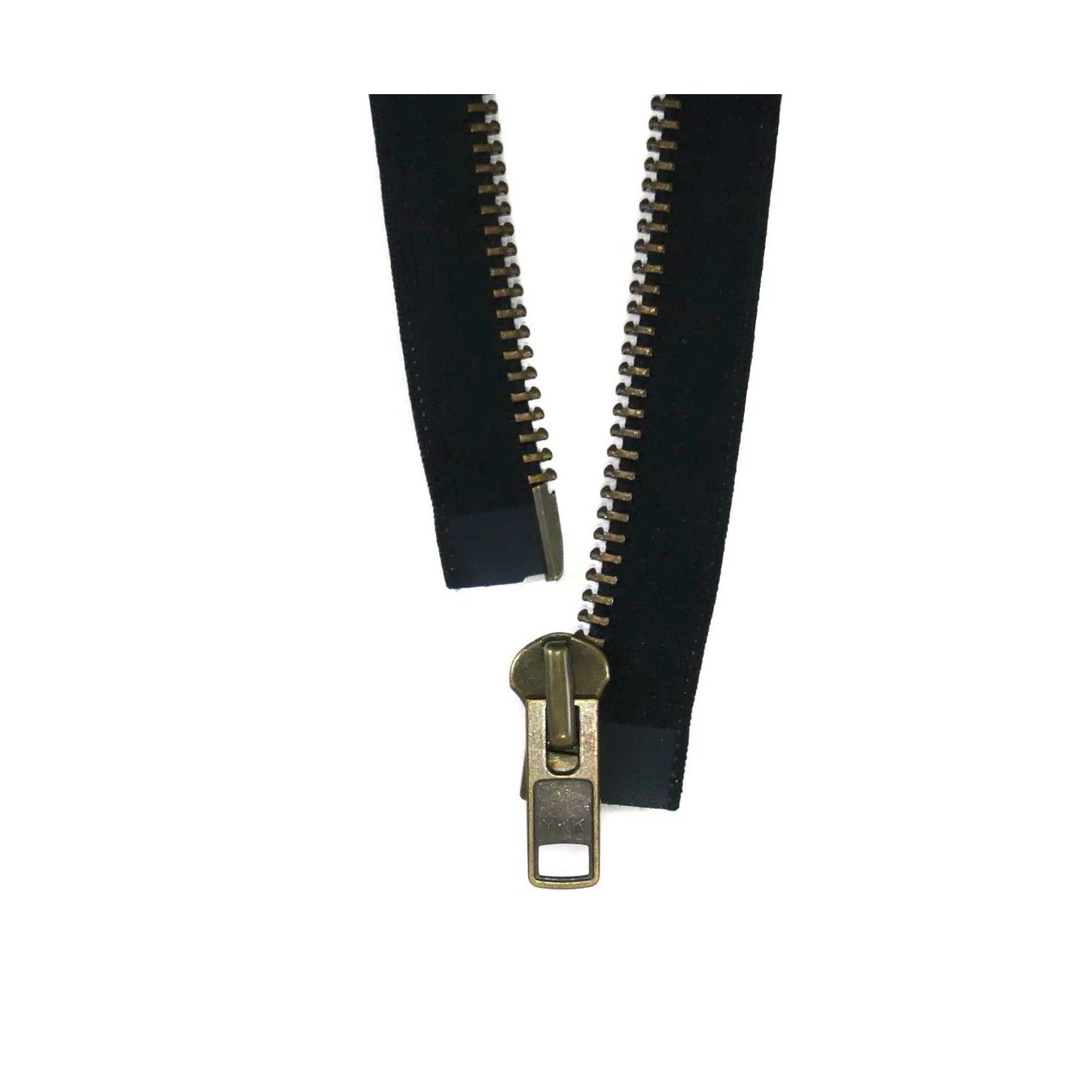 Cremallera Metal Nº10 70cm Con Separador. Oro Viejo 5 Cremallera Metal Nº10 70cm Con Separador. Oro Viejo - Imagen 3