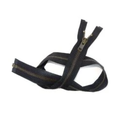 Cremallera Metal Nº10 70cm Con Separador. Oro Viejo