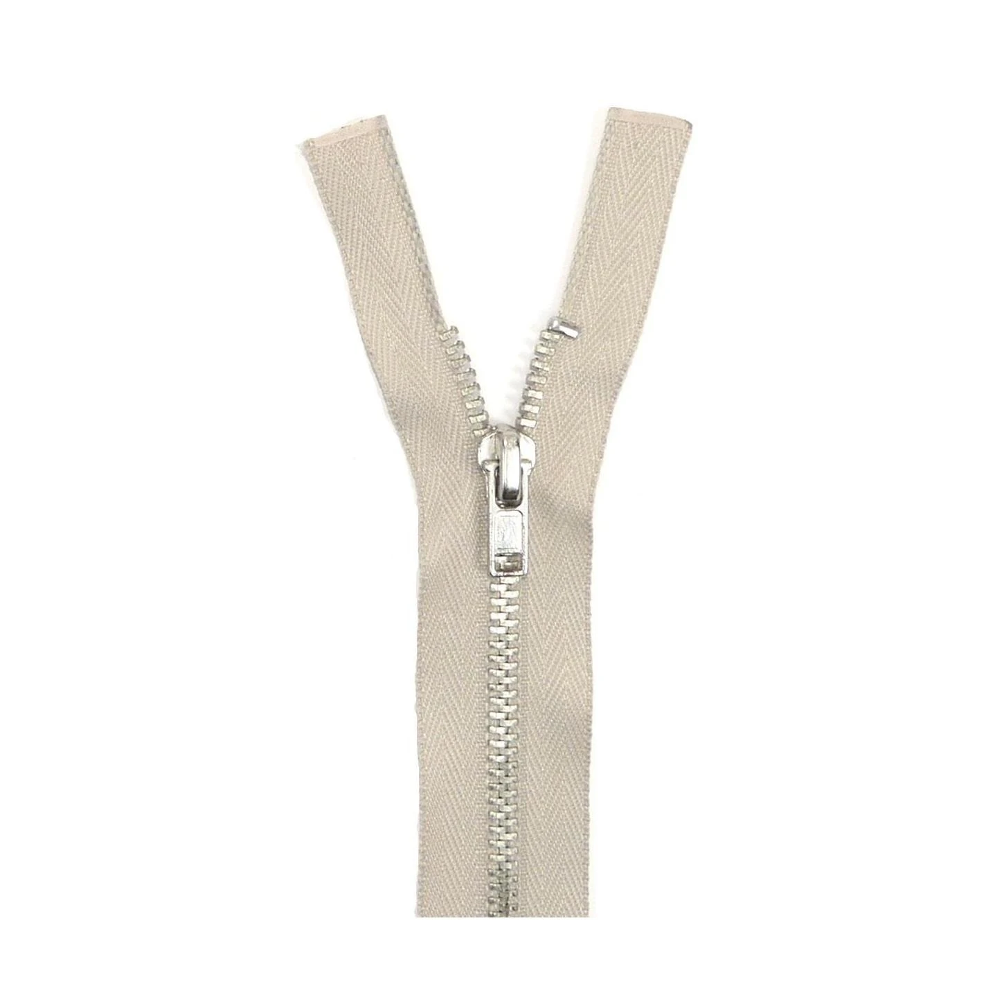 Cremallera Nº4 45cm Con Separador Metálica Y Diente Plata 3 Cremallera Nº4 45cm Con Separador Metálica Y Diente Plata