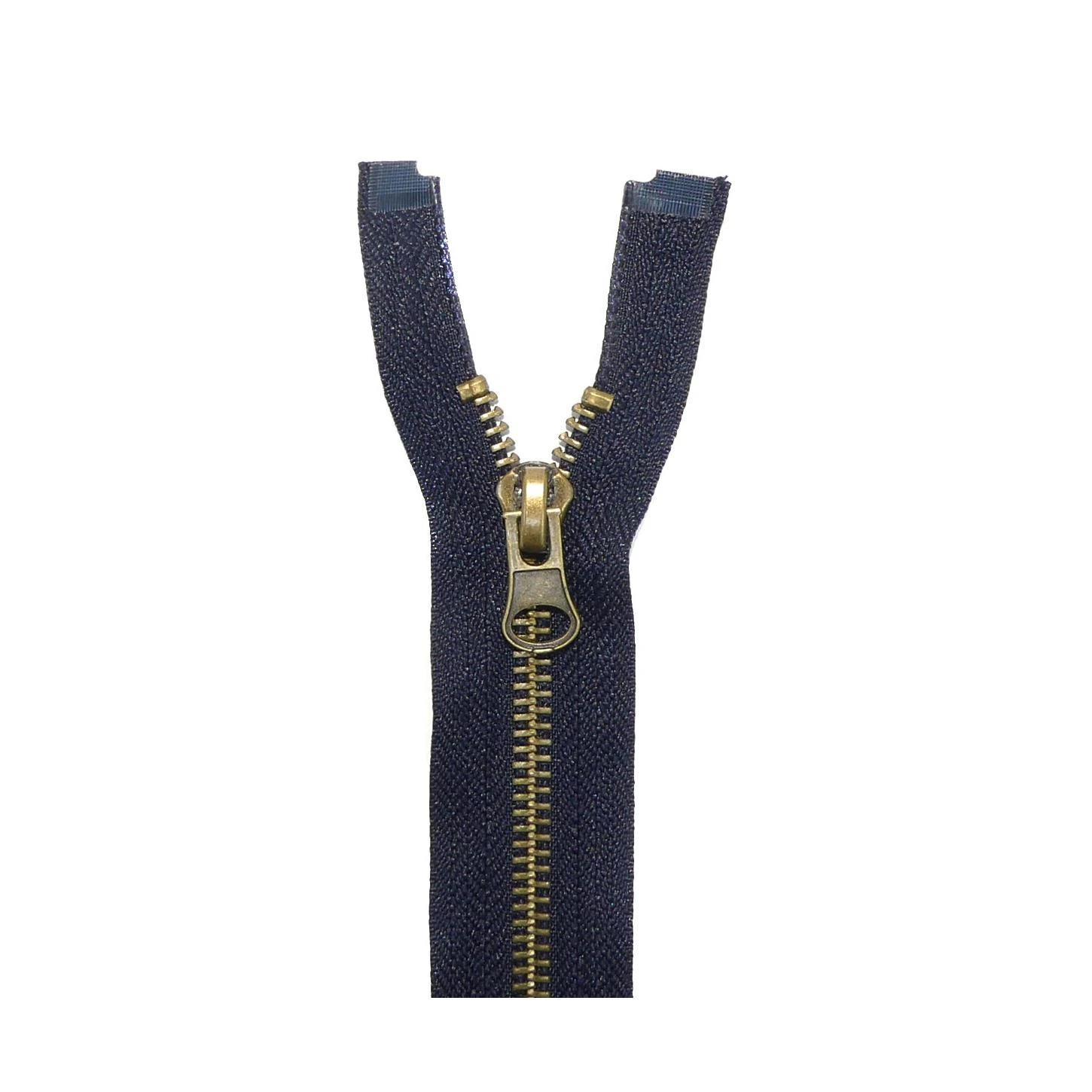 Cremallera Nº5 50cm Con Separador Metálica. Oro Viejo 4 Cremallera Nº5 50cm Con Separador Metálica. Oro Viejo - Imagen 2