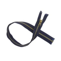 Cremallera Nº5 50cm Con Separador Metálica. Oro Viejo