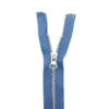 Cremallera Nº5 50cm Con Separador Metálica Plata -Merceria Botton cremallera n5 50cm con separador metalica plata