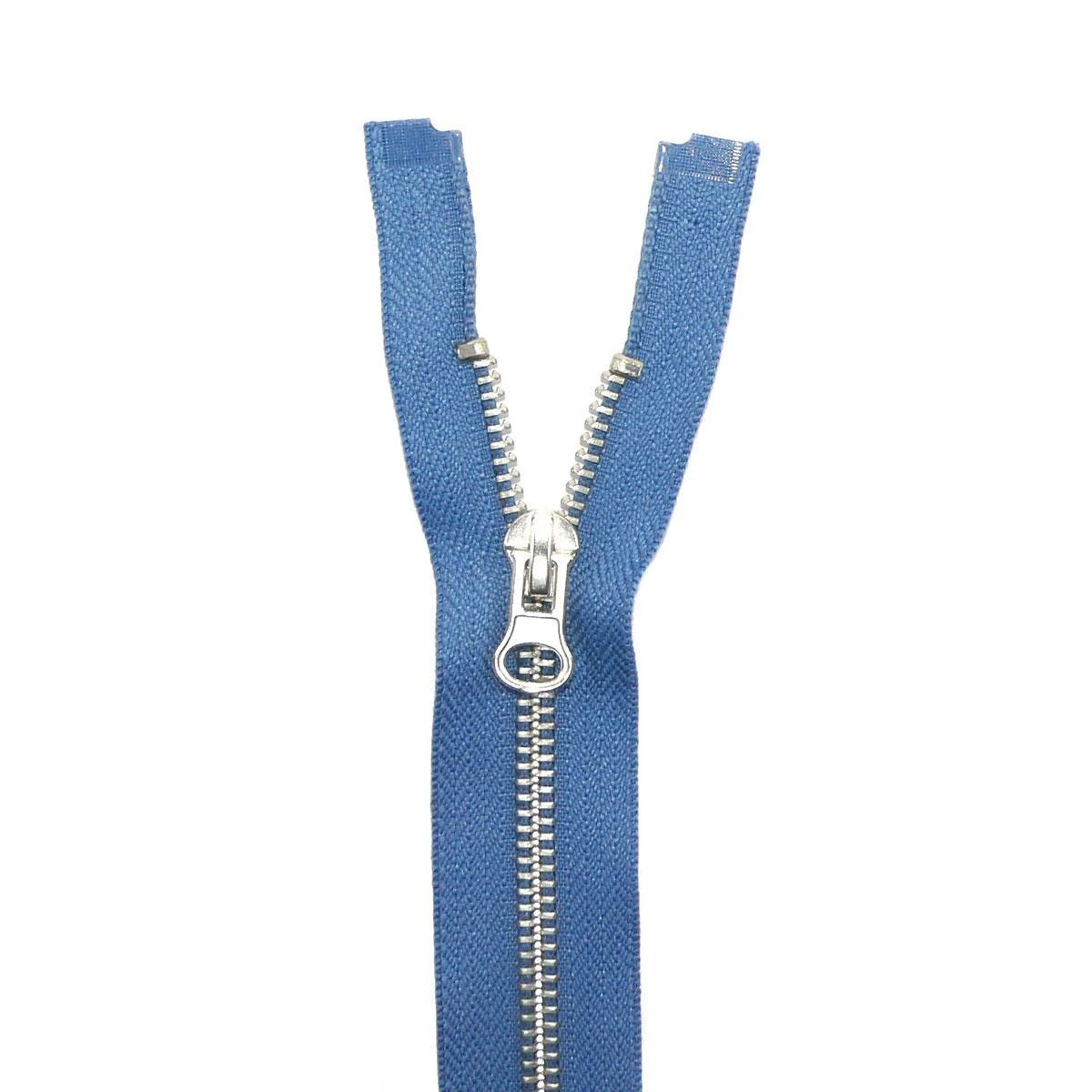 Cremallera Nº5 50cm Con Separador Metálica Plata 3 Cremallera Nº5 50cm Con Separador Metálica Plata