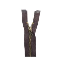 Cremallera Nº5 55cm Con Separador Metálica. Oro Viejo