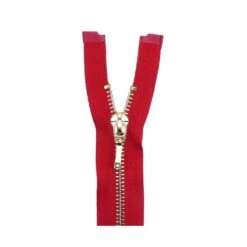 Cremallera Nº5 55cm Con Separador Metálica. Oro